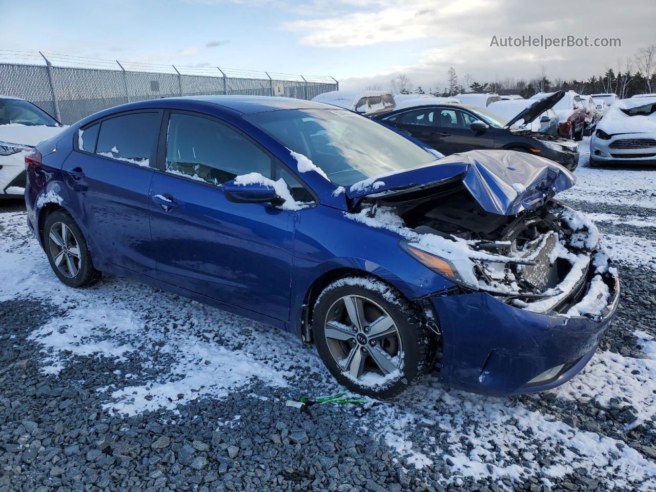 2018 Kia Forte Lx Blue vin: 3KPFL4A75JE277448