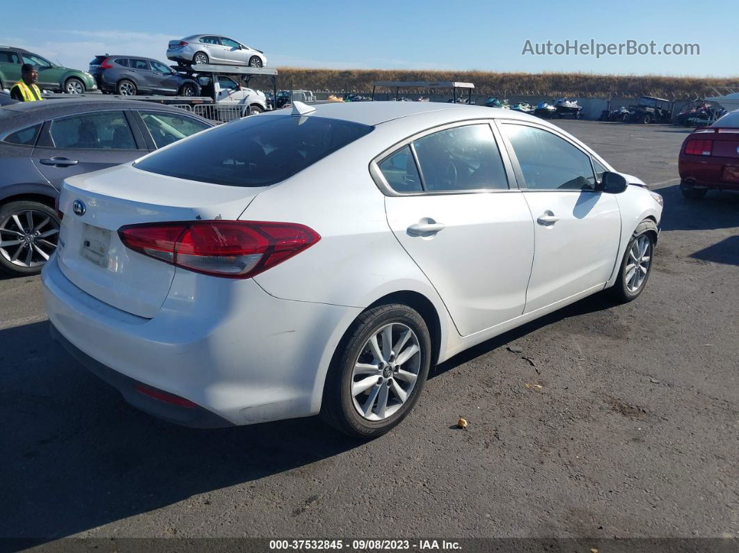 2017 Kia Forte Lx White vin: 3KPFL4A76HE009034