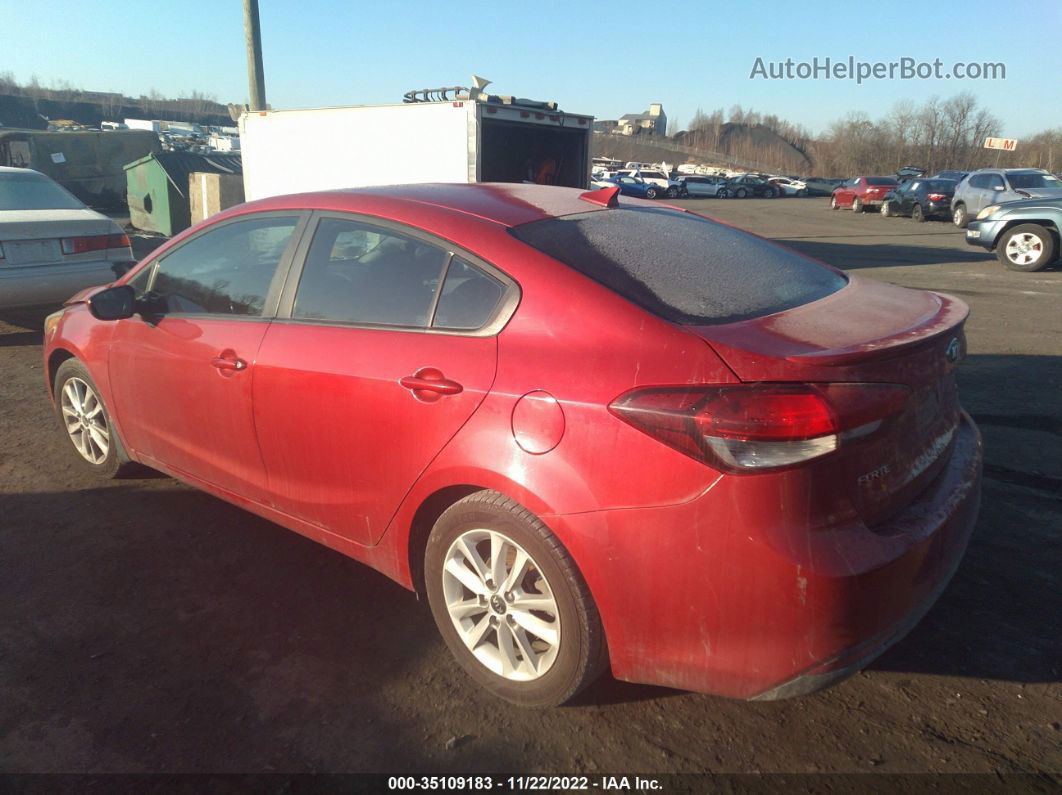 2017 Kia Forte S Red vin: 3KPFL4A76HE046729