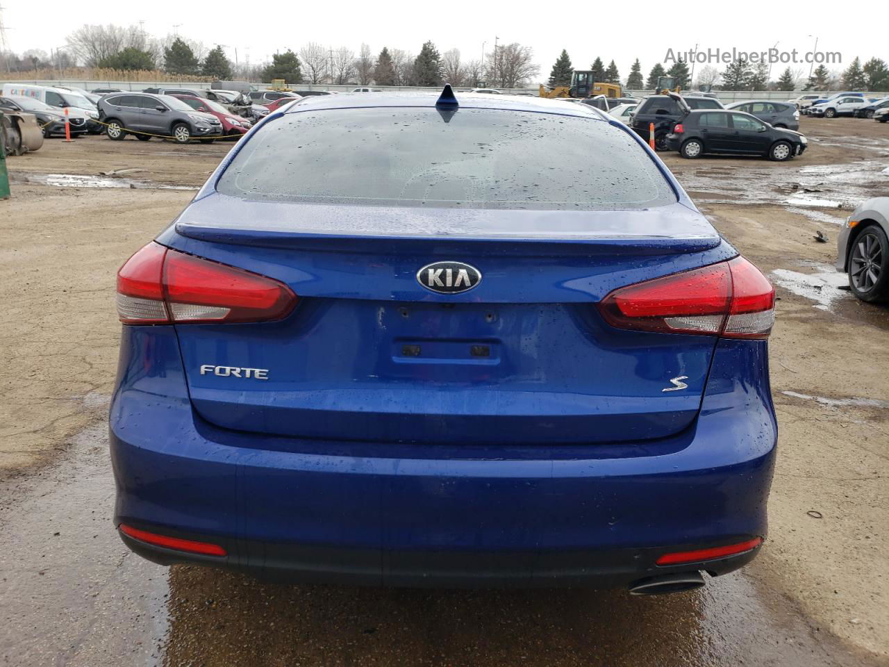 2017 Kia Forte Lx Синий vin: 3KPFL4A76HE057648