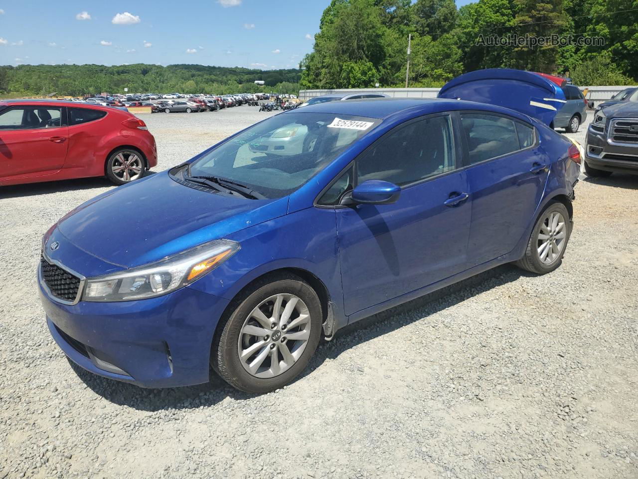 2017 Kia Forte Lx Синий vin: 3KPFL4A76HE064079