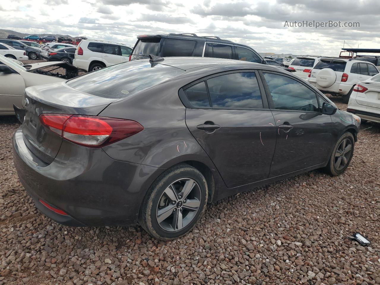 2018 Kia Forte Lx Brown vin: 3KPFL4A76JE166844