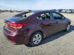 2018 Kia Forte Lx Burgundy vin: 3KPFL4A76JE233751