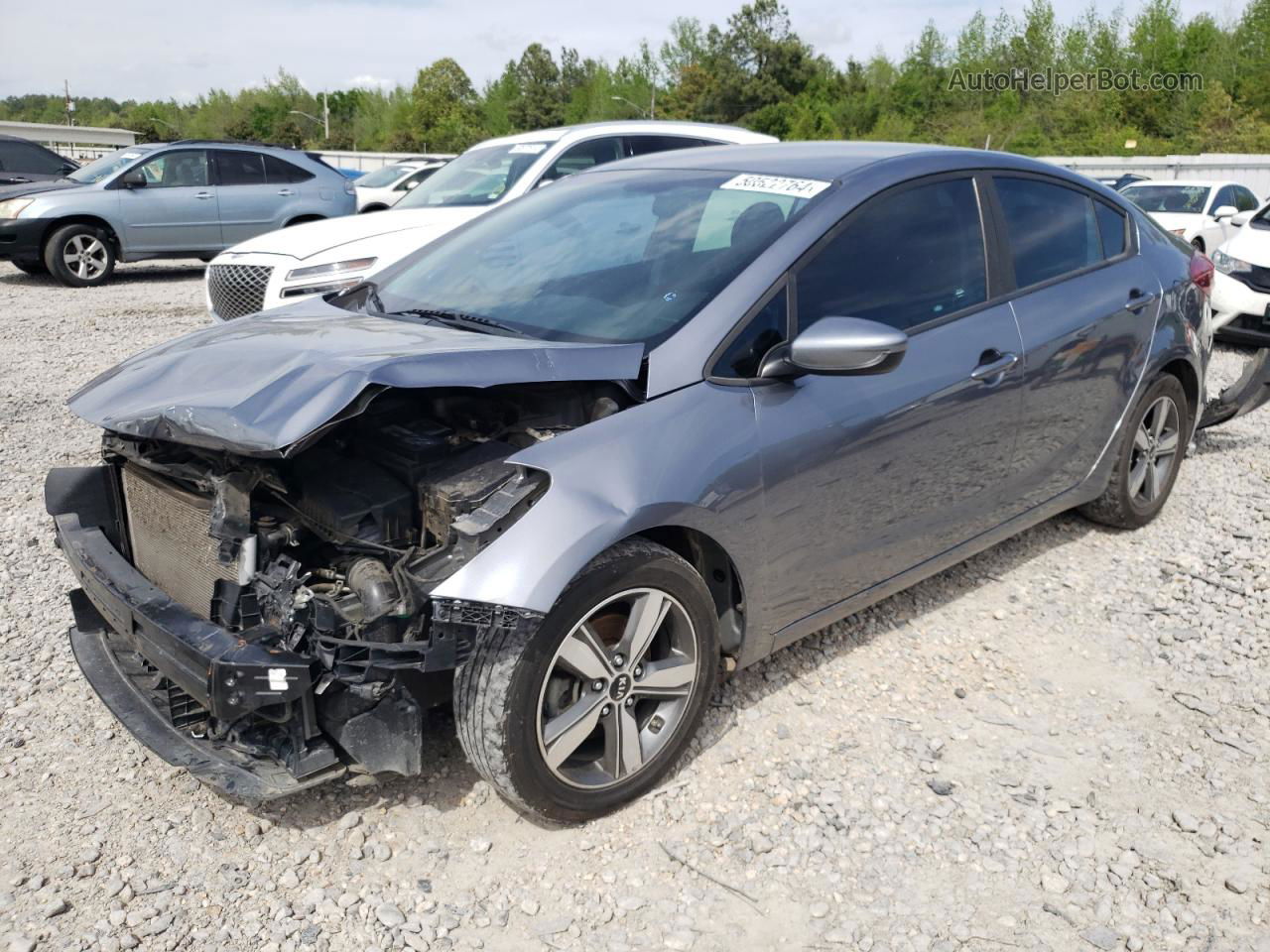 2018 Kia Forte Lx Gray vin: 3KPFL4A76JE247066