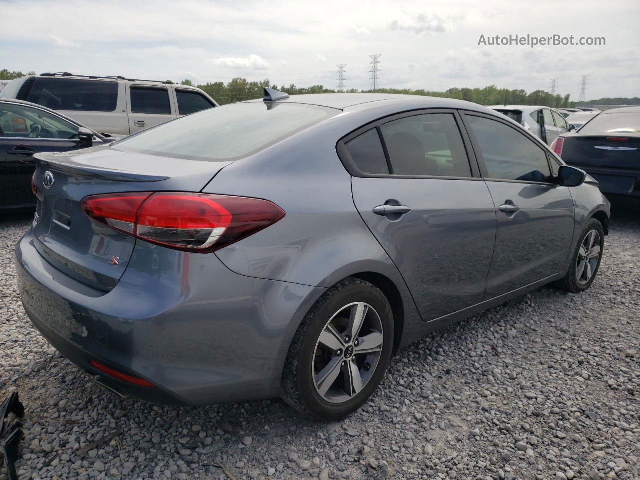 2018 Kia Forte Lx Gray vin: 3KPFL4A76JE247066