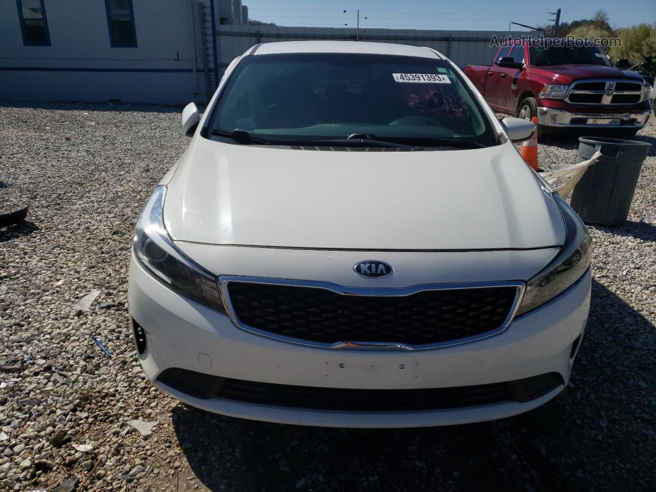 2018 Kia Forte Lx White vin: 3KPFL4A76JE247309