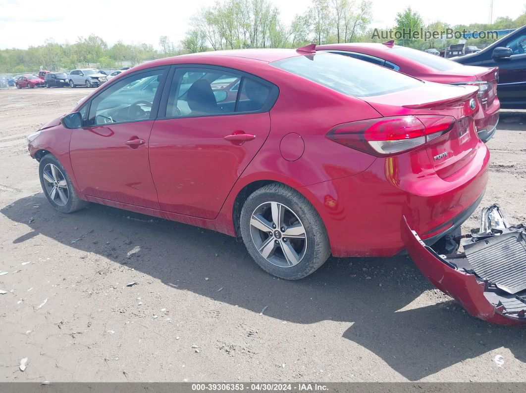 2018 Kia Forte S Red vin: 3KPFL4A76JE255586