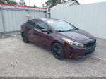 2017 Kia Forte Lx Maroon vin: 3KPFL4A77HE018132