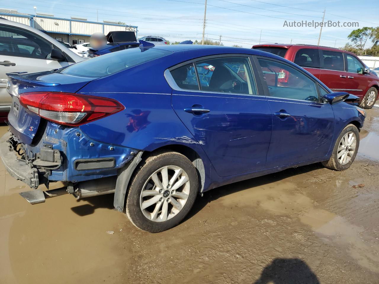 2017 Kia Forte Lx Blue vin: 3KPFL4A77HE053687