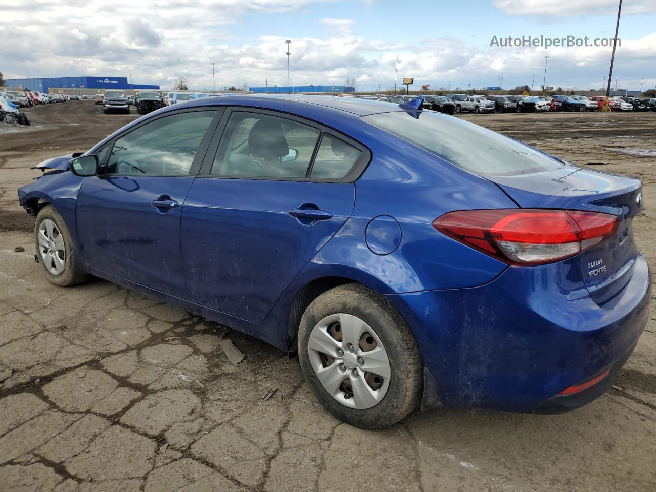 2017 Kia Forte Lx Blue vin: 3KPFL4A77HE054211