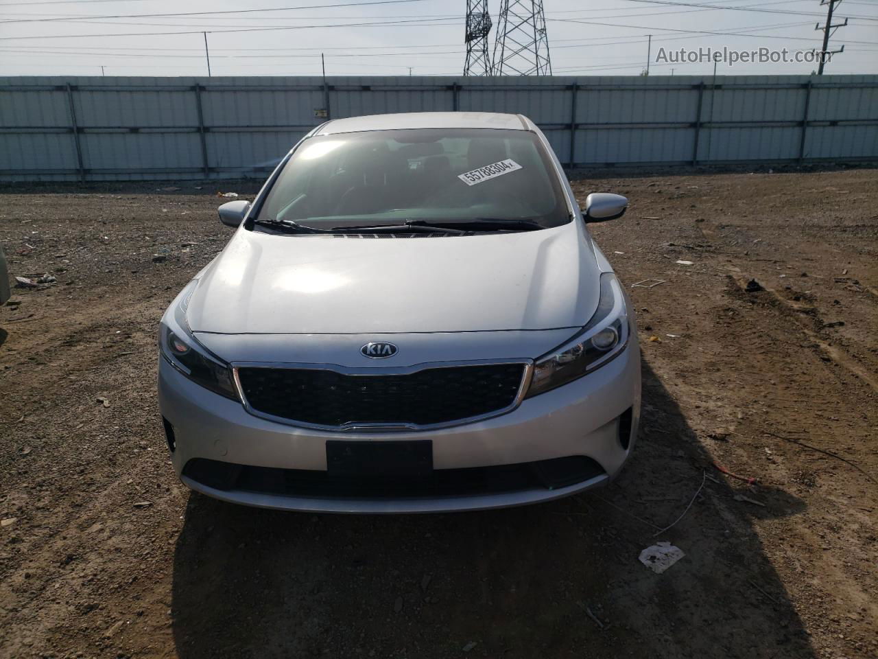 2017 Kia Forte Lx Silver vin: 3KPFL4A77HE057917