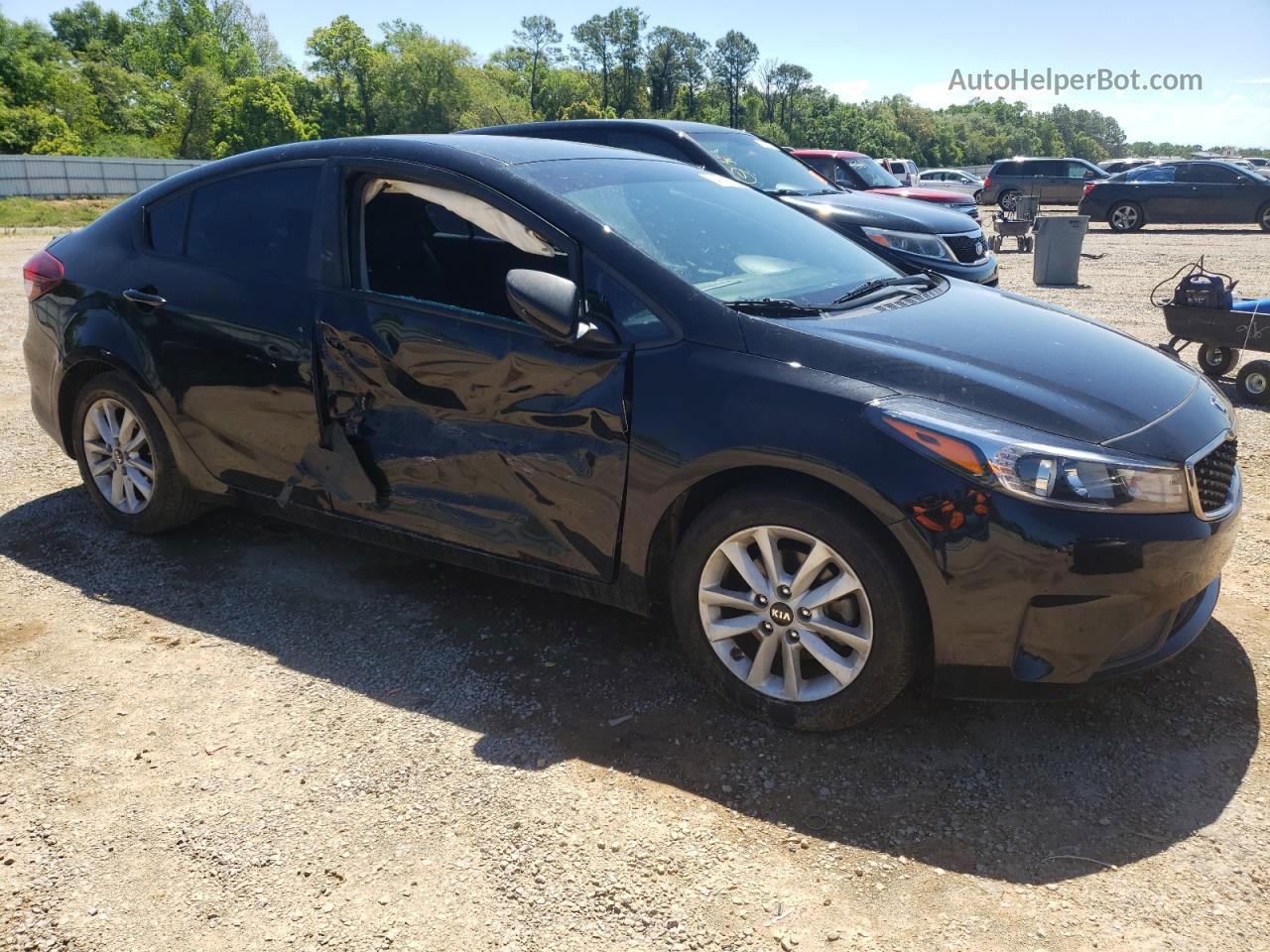 2017 Kia Forte Lx Black vin: 3KPFL4A77HE101883