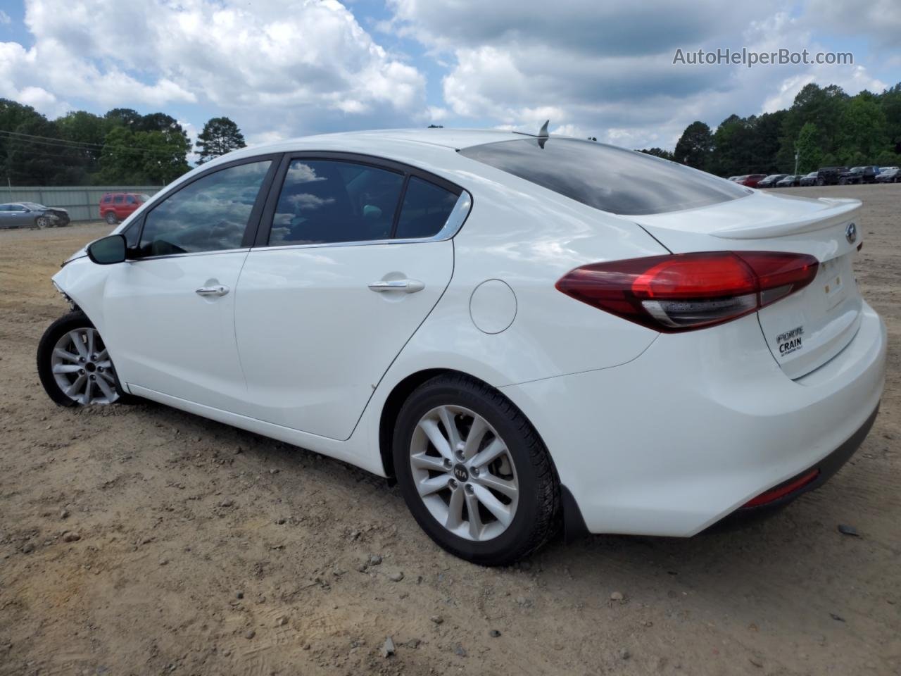 2017 Kia Forte Lx White vin: 3KPFL4A77HE114889