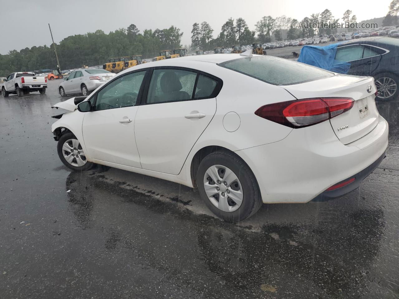 2017 Kia Forte Lx White vin: 3KPFL4A77HE128775