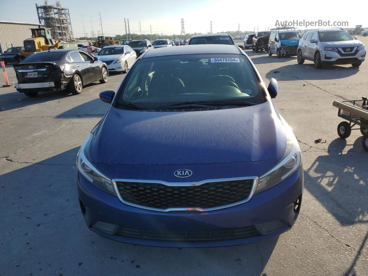 2018 Kia Forte Lx Синий vin: 3KPFL4A77JE166643