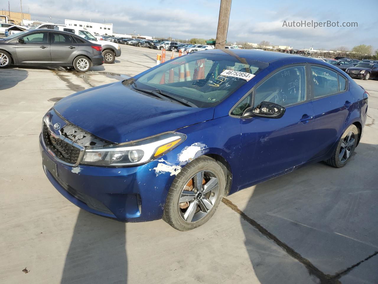 2018 Kia Forte Lx Синий vin: 3KPFL4A77JE169123