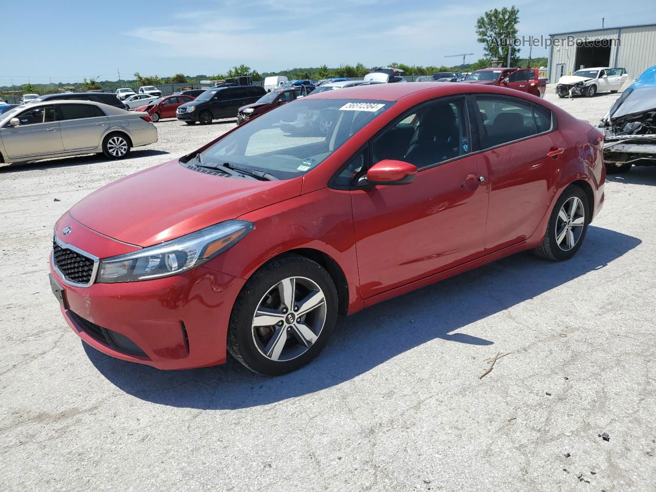 2018 Kia Forte Lx Red vin: 3KPFL4A77JE213945