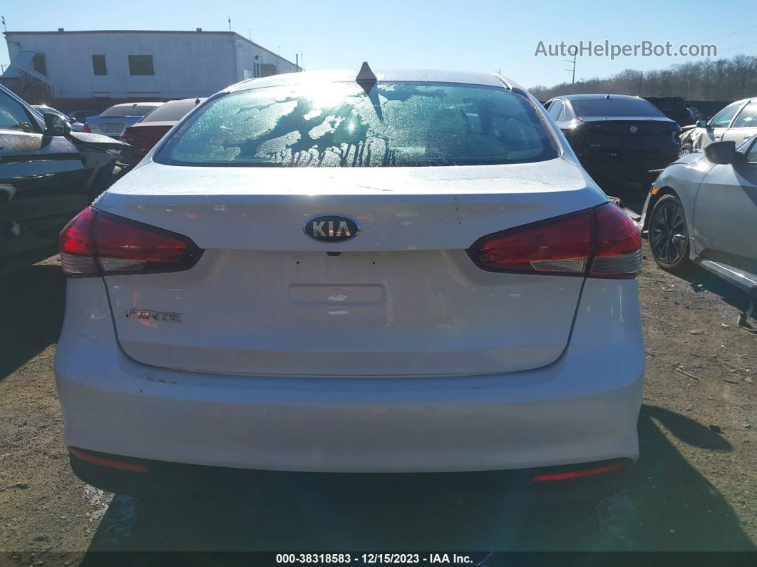 2018 Kia Forte Lx White vin: 3KPFL4A77JE275670