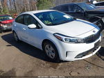 2018 Kia Forte Lx White vin: 3KPFL4A77JE275670