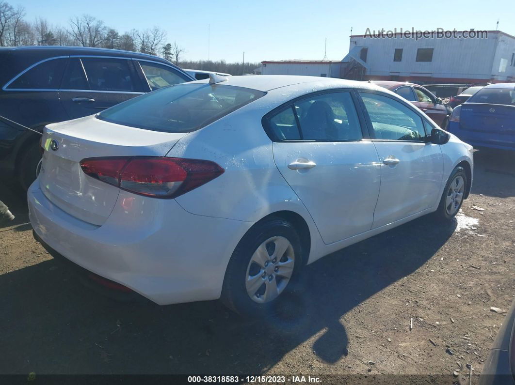 2018 Kia Forte Lx White vin: 3KPFL4A77JE275670