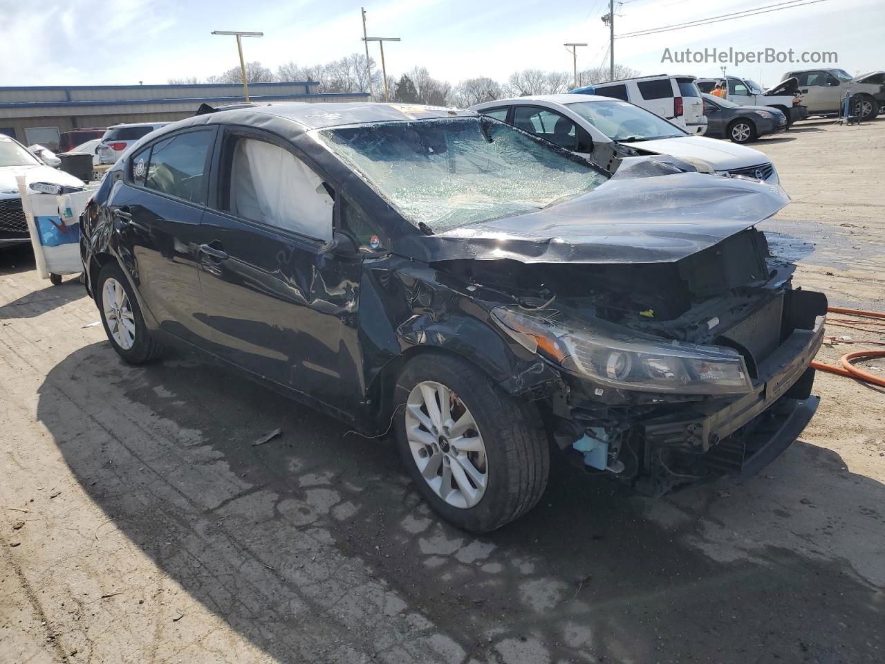 2017 Kia Forte Lx Black vin: 3KPFL4A78HE066870