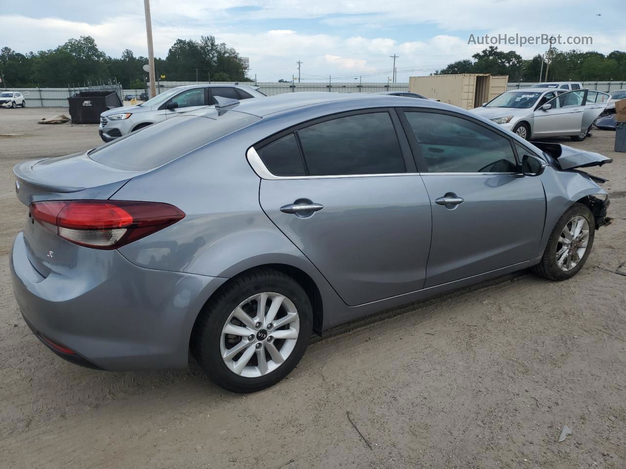 2017 Kia Forte Lx Gray vin: 3KPFL4A78HE115565