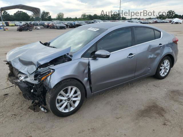 2017 Kia Forte Lx Gray vin: 3KPFL4A78HE115565