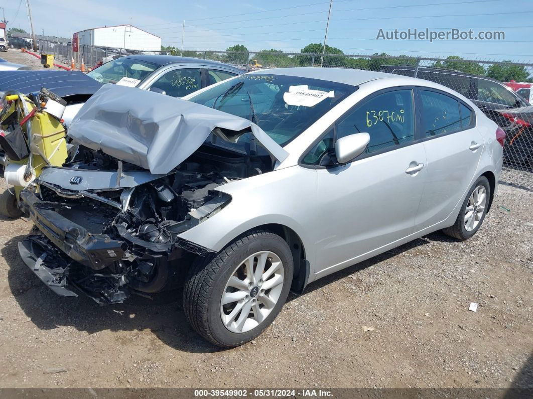 2017 Kia Forte Lx Silver vin: 3KPFL4A78HE132933