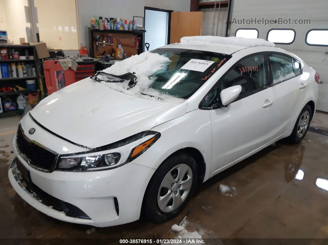 2017 Kia Forte Lx White vin: 3KPFL4A78HE138795