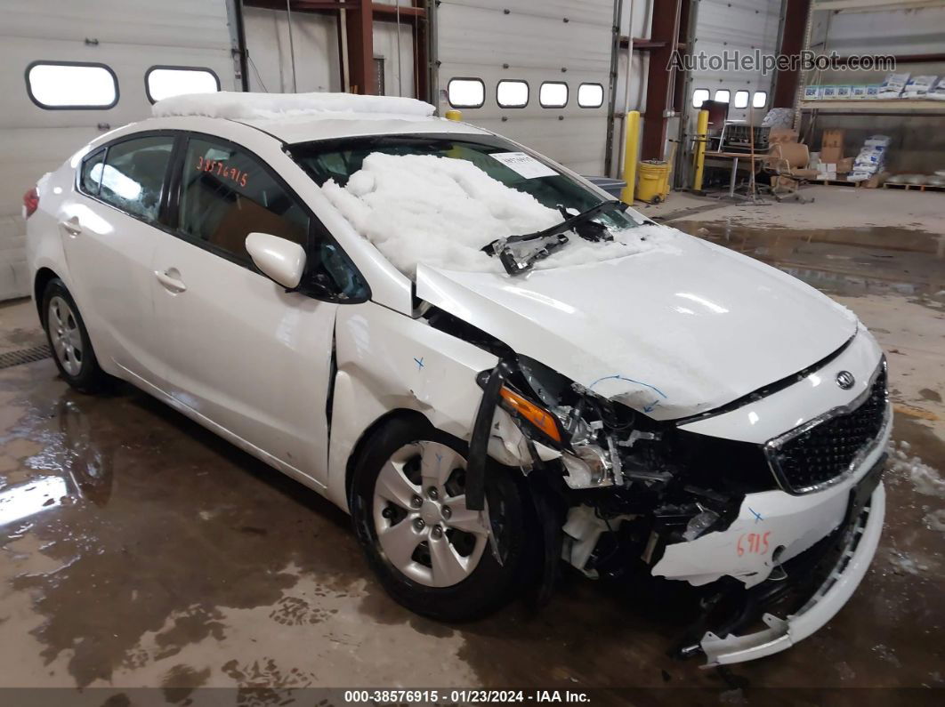 2017 Kia Forte Lx White vin: 3KPFL4A78HE138795