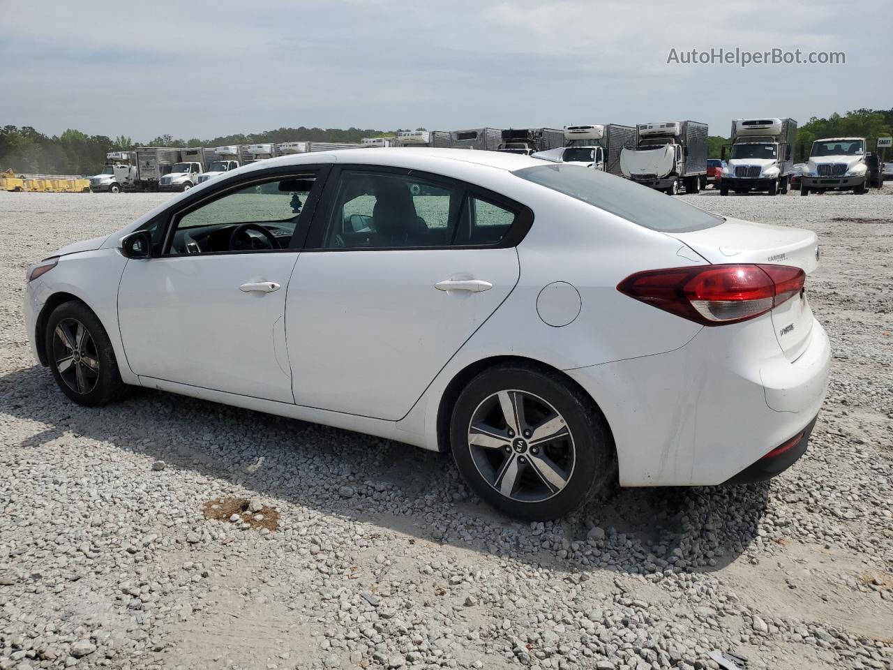 2018 Kia Forte Lx White vin: 3KPFL4A78JE211007