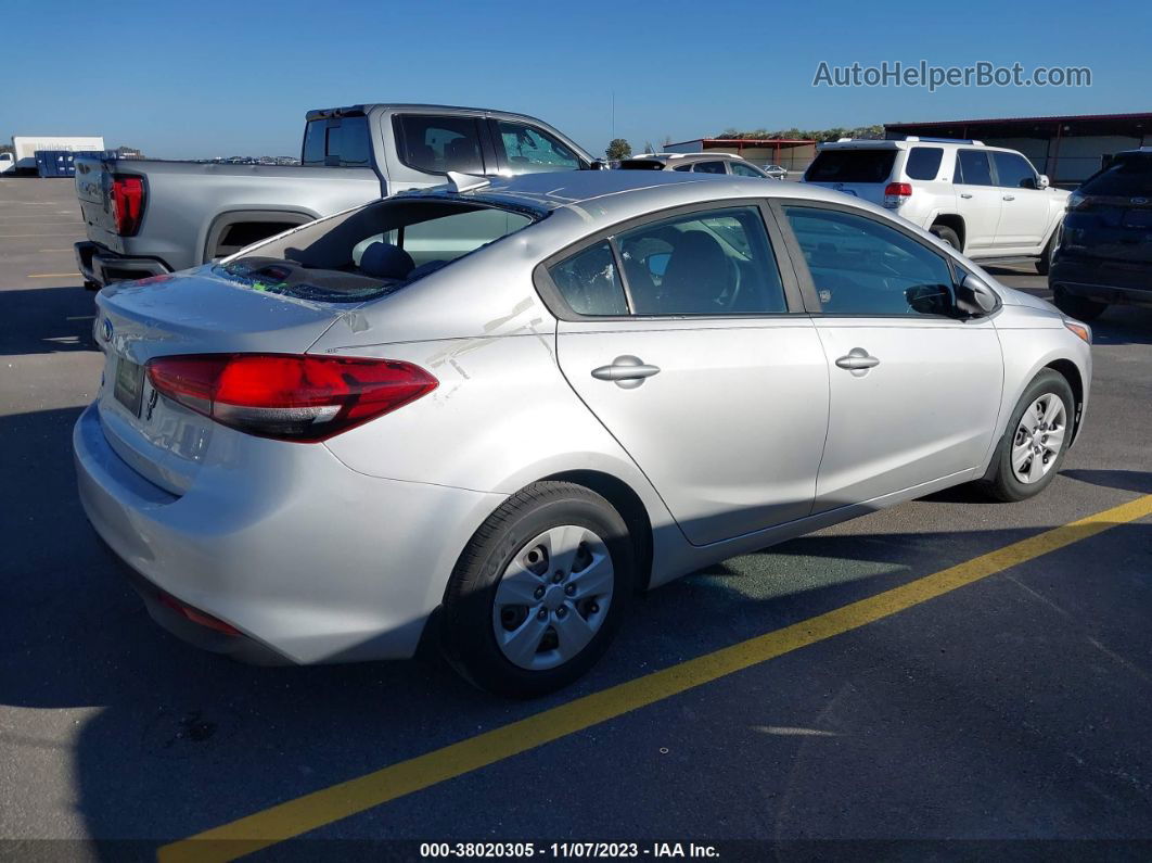 2018 Kia Forte Lx Silver vin: 3KPFL4A78JE242421