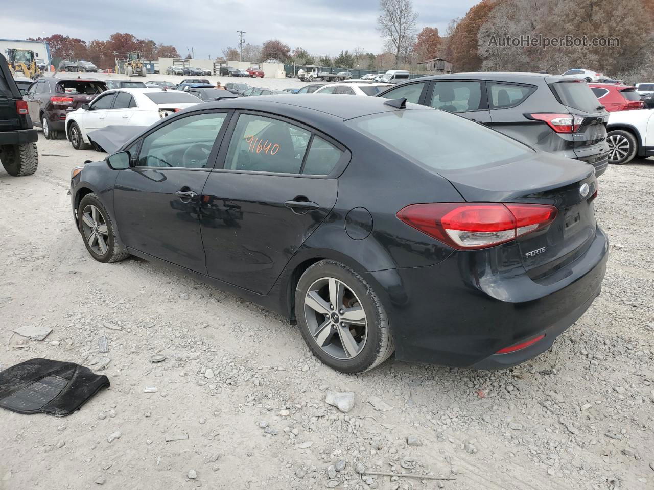 2018 Kia Forte Lx Black vin: 3KPFL4A78JE265715