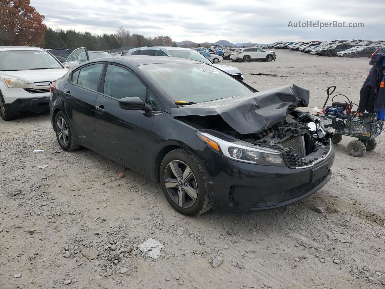 2018 Kia Forte Lx Black vin: 3KPFL4A78JE265715