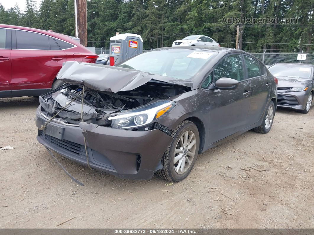 2017 Kia Forte Lx Gray vin: 3KPFL4A79HE020903