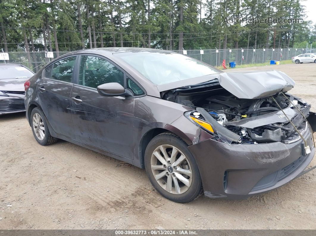 2017 Kia Forte Lx Gray vin: 3KPFL4A79HE020903