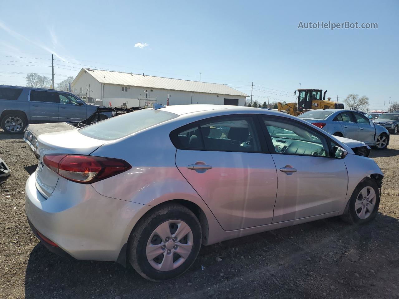 2017 Kia Forte Lx Silver vin: 3KPFL4A79HE061306