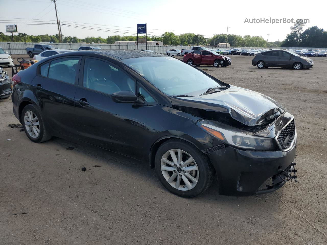 2017 Kia Forte Lx Черный vin: 3KPFL4A79HE072287