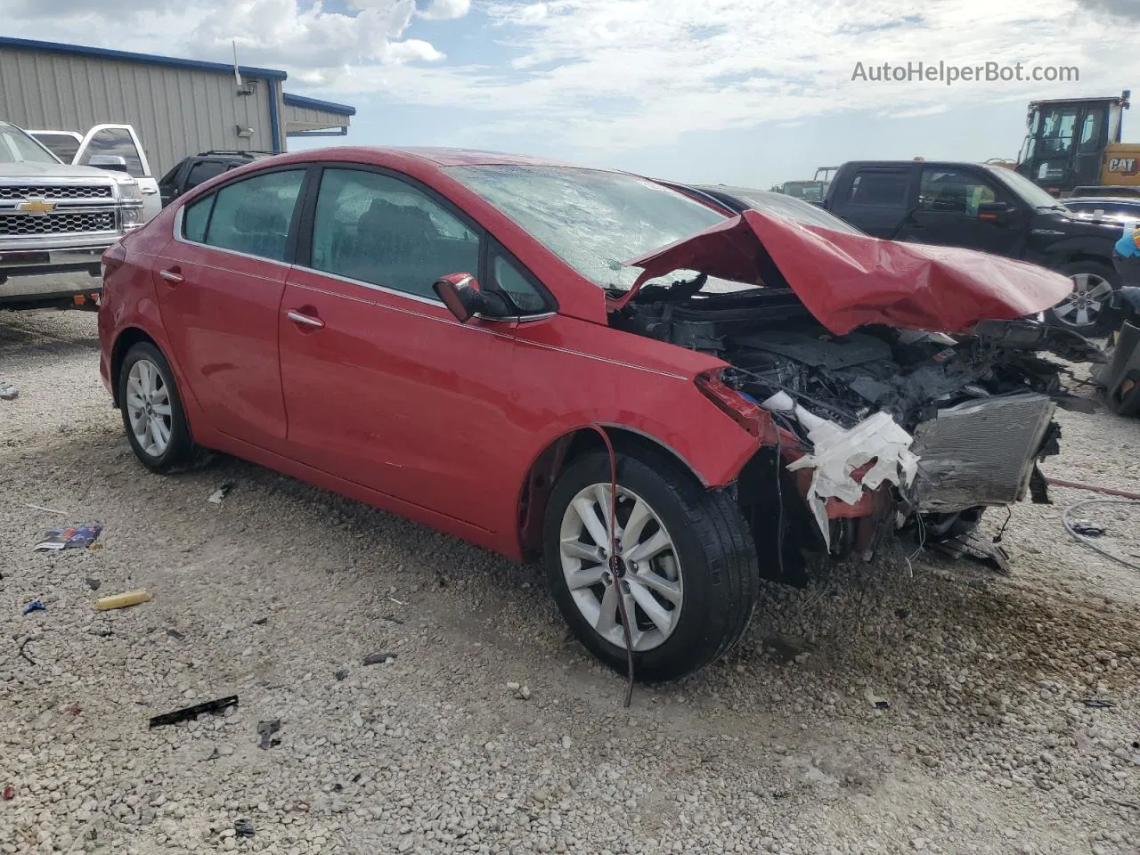 2017 Kia Forte Lx Red vin: 3KPFL4A79HE086609