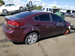 2018 Kia Forte Lx Maroon vin: 3KPFL4A79JE206494