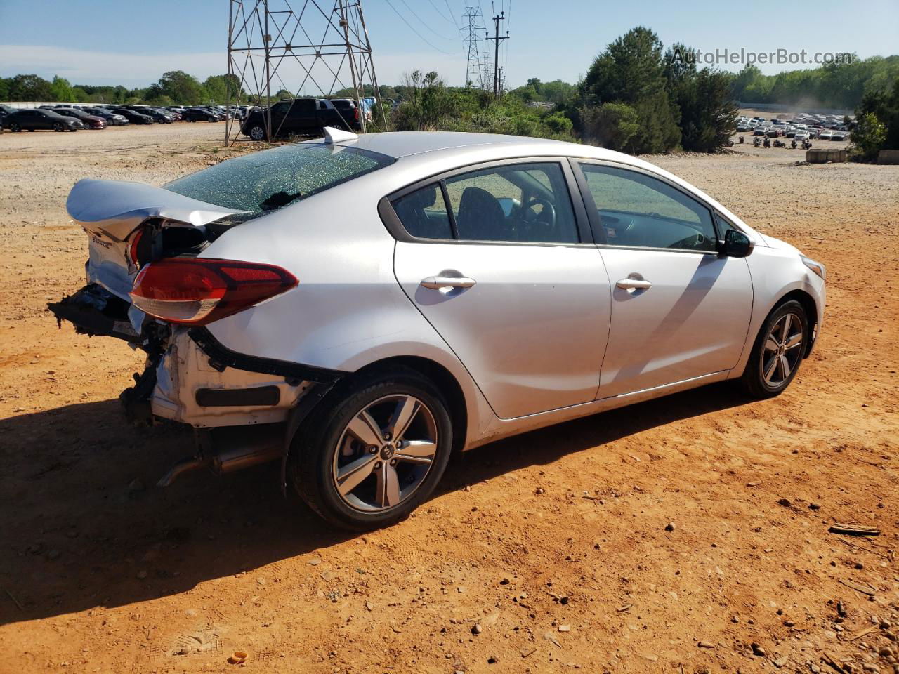 2018 Kia Forte Lx Silver vin: 3KPFL4A79JE207886