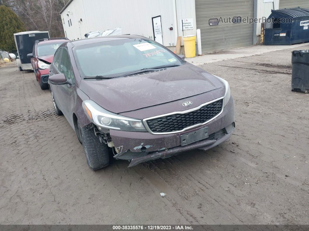 2018 Kia Forte Lx Maroon vin: 3KPFL4A79JE248261