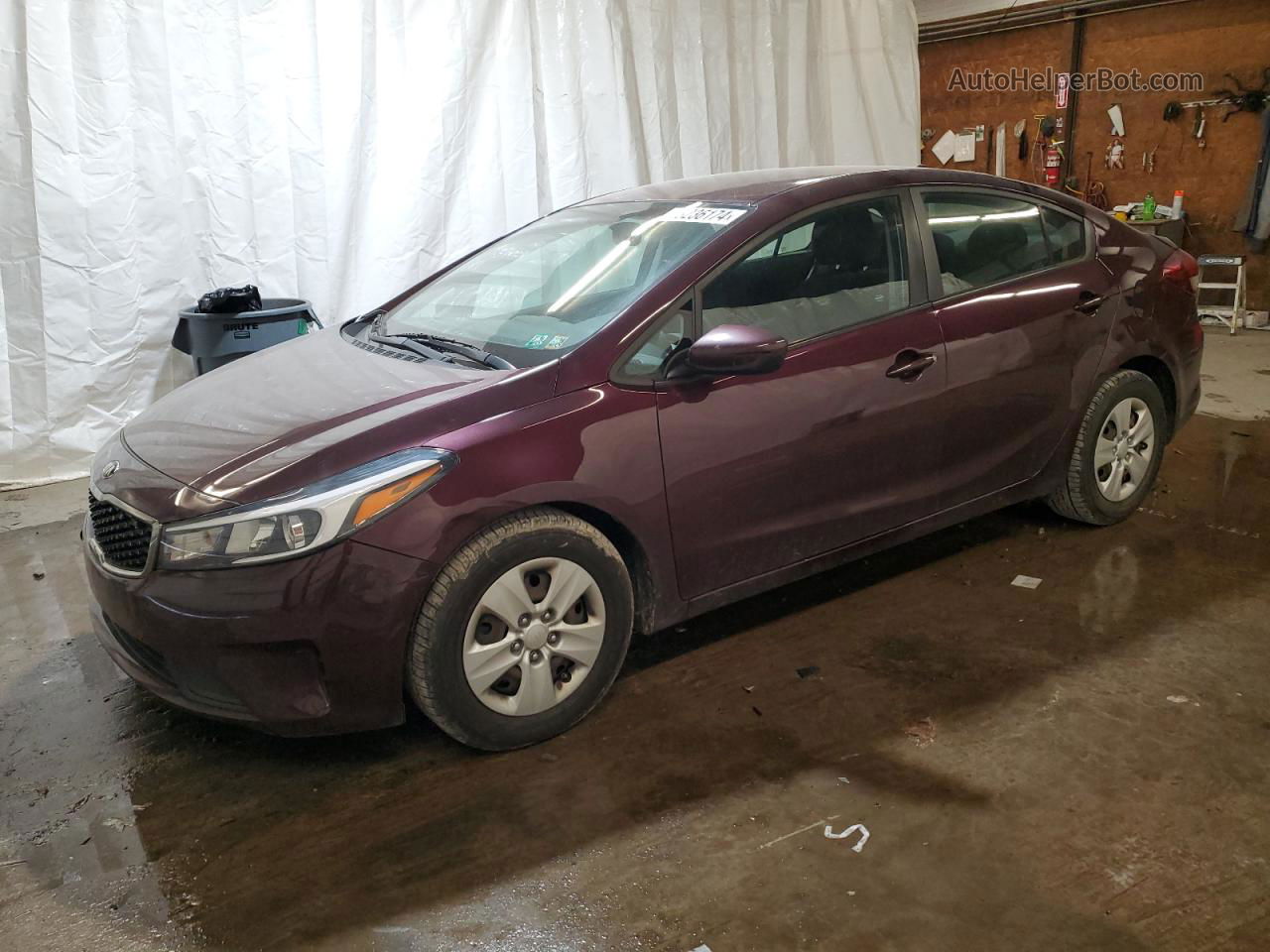 2017 Kia Forte Lx Purple vin: 3KPFL4A7XHE011708