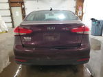 2017 Kia Forte Lx Purple vin: 3KPFL4A7XHE011708