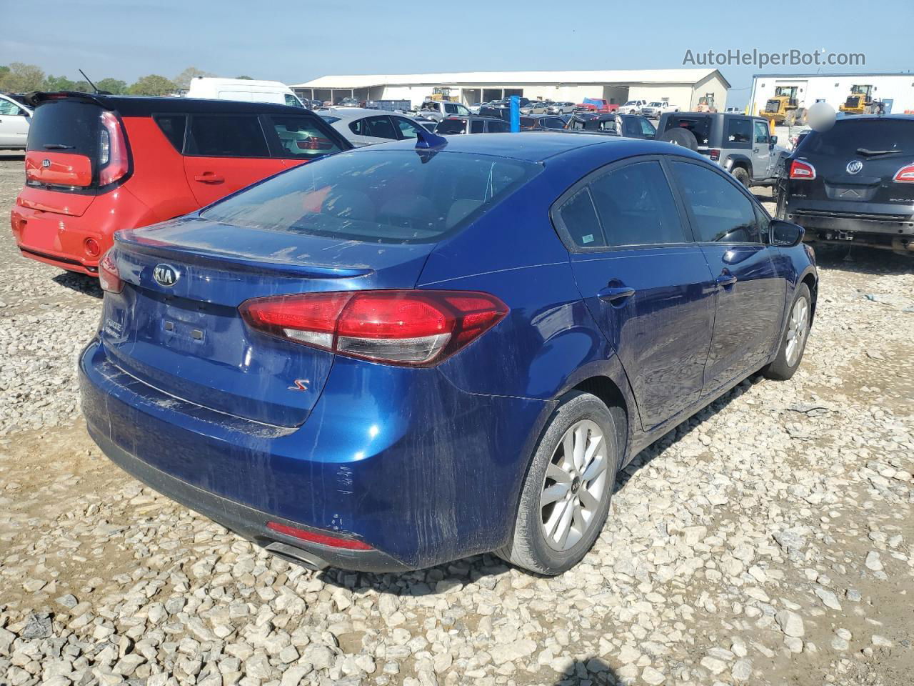 2017 Kia Forte Lx Blue vin: 3KPFL4A7XHE129225