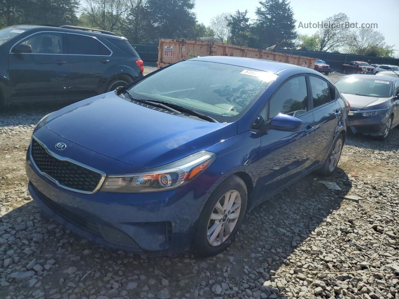 2017 Kia Forte Lx Blue vin: 3KPFL4A7XHE129225