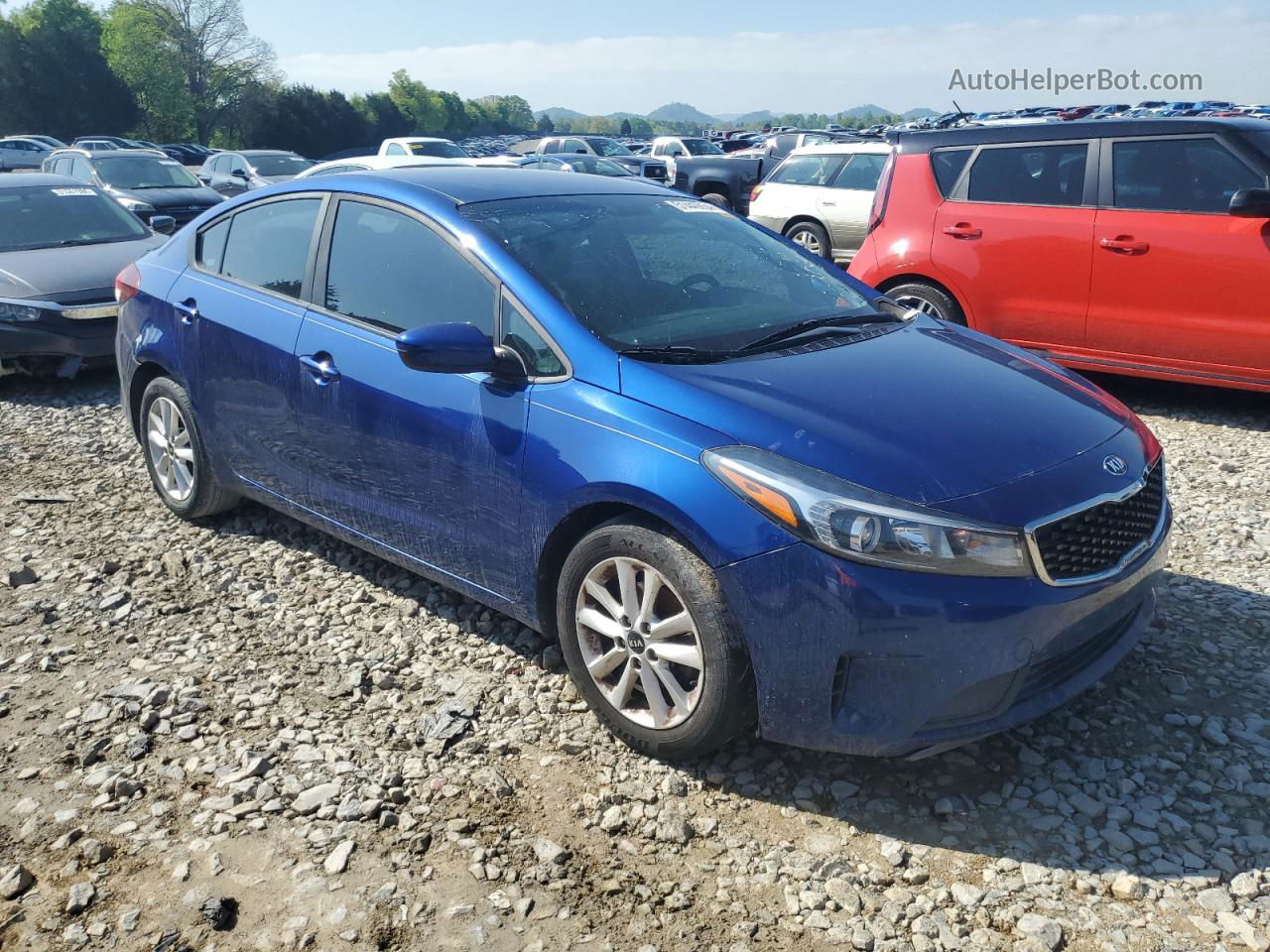 2017 Kia Forte Lx Blue vin: 3KPFL4A7XHE129225