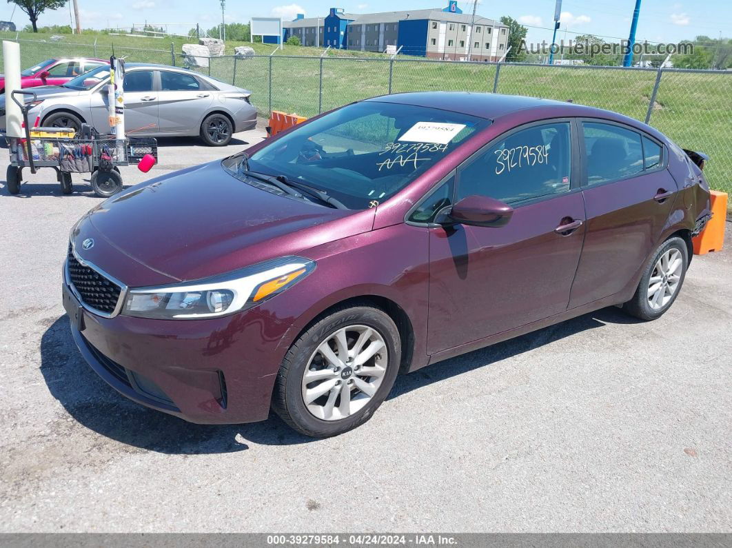 2017 Kia Forte Lx Purple vin: 3KPFL4A7XHE130875