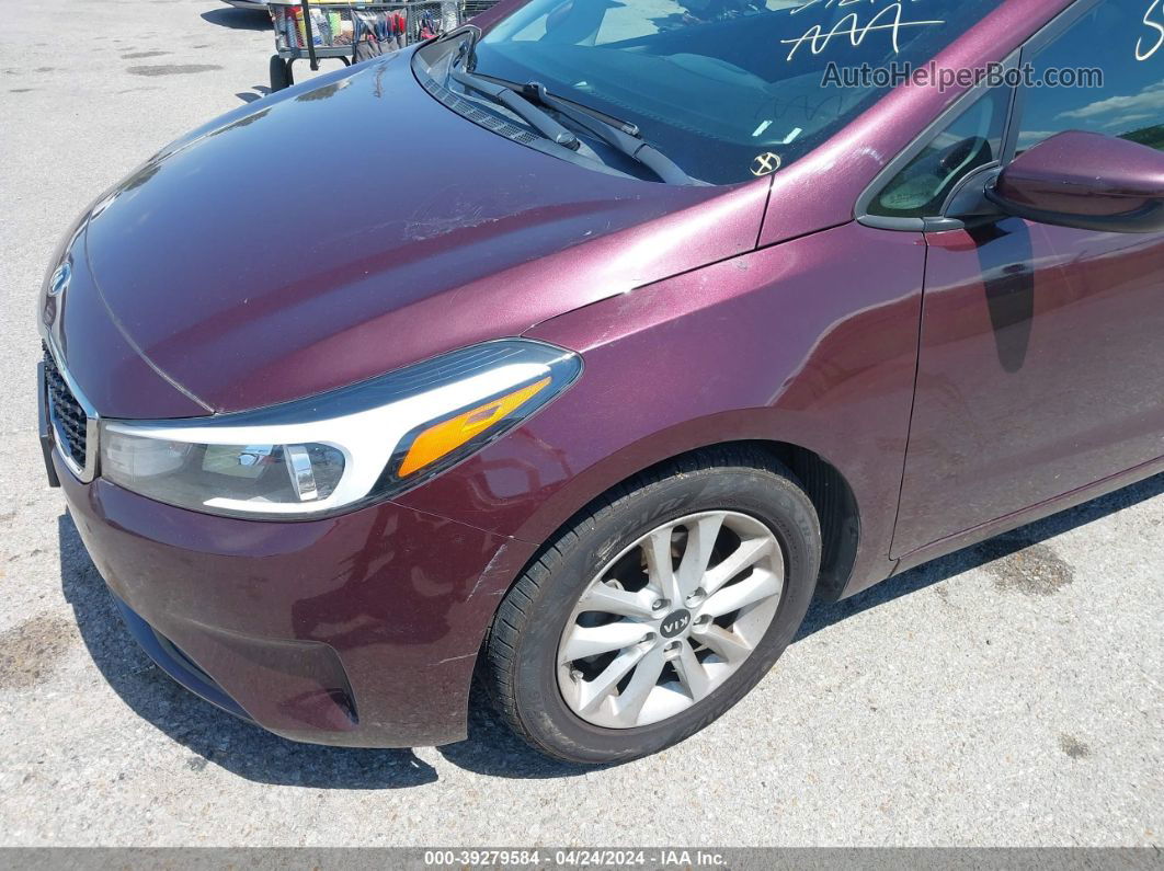 2017 Kia Forte Lx Purple vin: 3KPFL4A7XHE130875