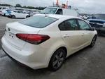 2018 Kia Forte Lx White vin: 3KPFL4A7XJE253291